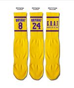 Lakers and Kobe Bryant Themed Socks