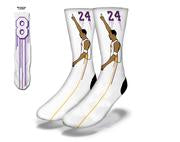 Lakers and Kobe Bryant Themed Socks